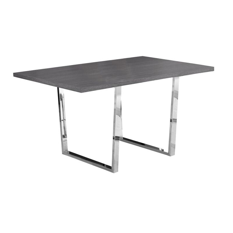 Dining Table, 60 Rectangular, Kitchen, Dining Room, Dark Grey Laminate
