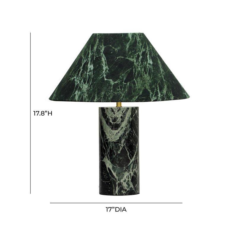 Mable Spider Green Marble Table Lamp image number 4