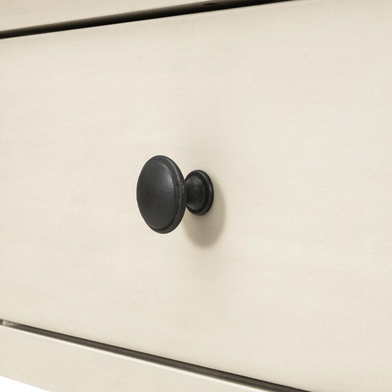 Retro Console Table with Two Open Shelves Stylish Entryway or Living Room Accent