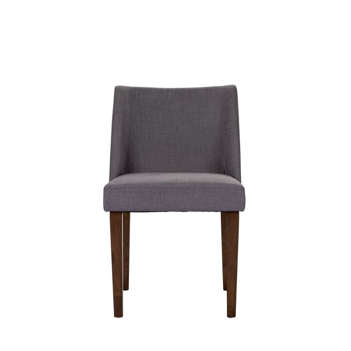 Liberty Furniture Space Savers Nido Chair - Grey (RTA)-Set of 2 in Satin Walnut