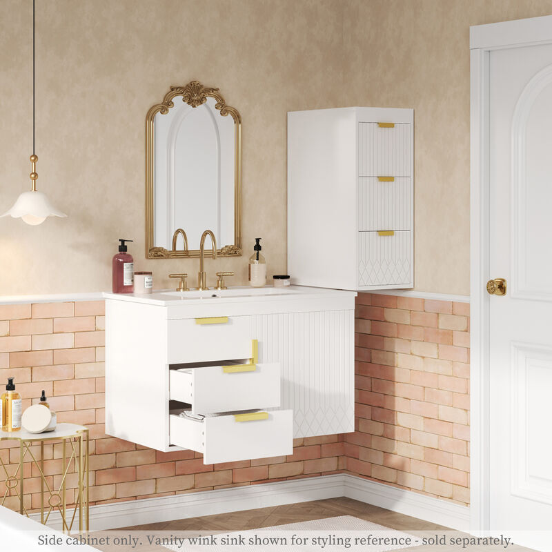 ELEMENT ACE Wall Mounted Floating Cabinet with Drawers for Modern Bathroom and Living Room Organization image number 5