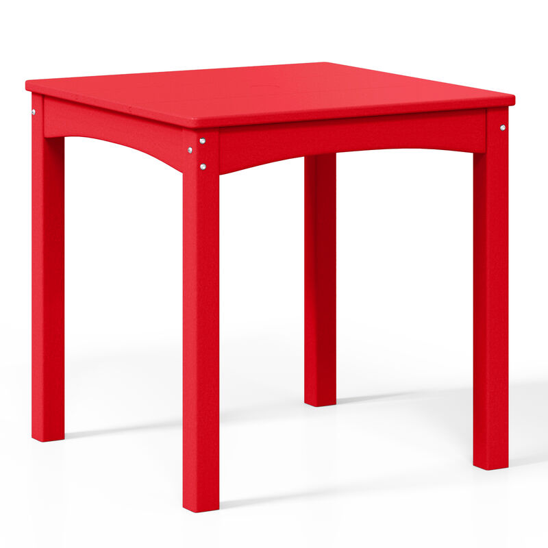 WestinTrends Kids 24" Wide HDPE Plastic Childrens Square Dinner Table image number 2