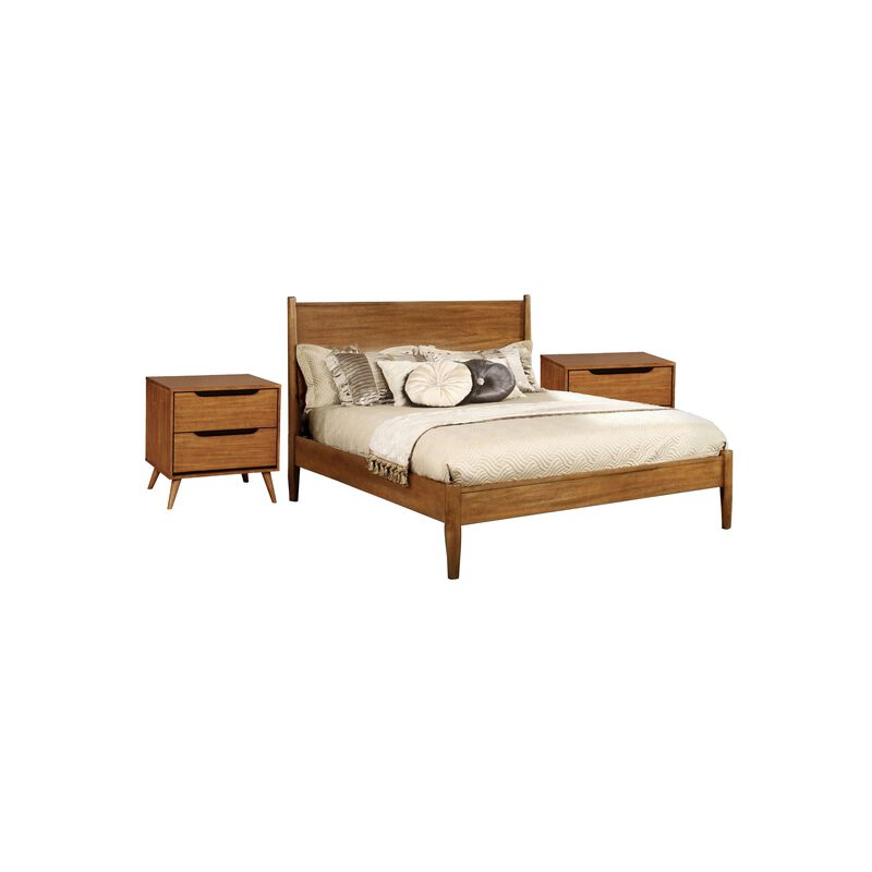 3pc Bedroom Set, 2 Nightstands image number 0