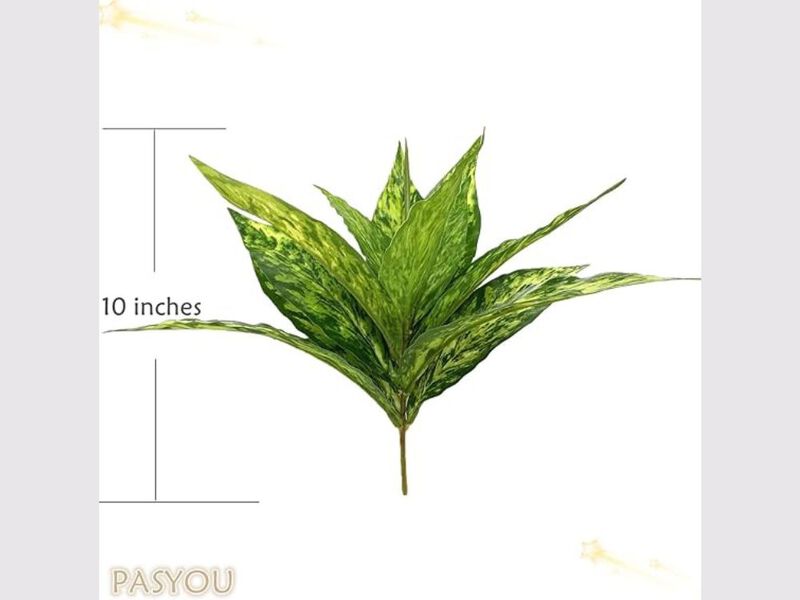 2 Pack Yellow Artificial Greenery Stems Outdoor Garden Porch Decor image number 2