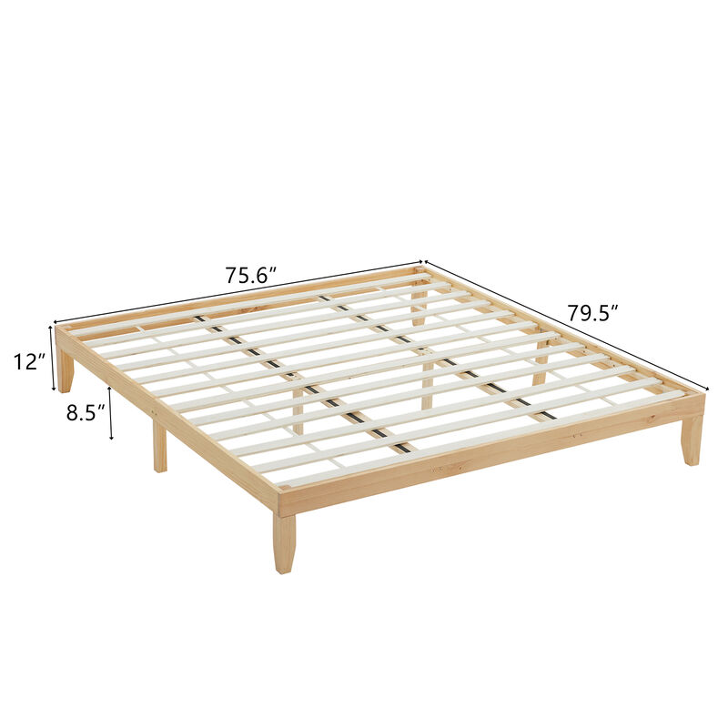 Simple and Durable Basic Bed Frame for Easy Mattress Setup image number 6
