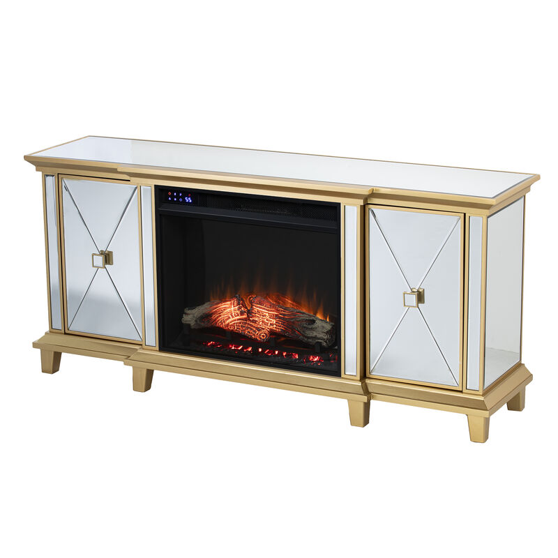 Patrick Mirrored Touch Fireplace