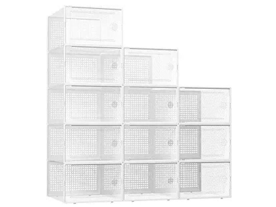 Entryway Shoe Organizer Closet Storage White Xx Large Boxes