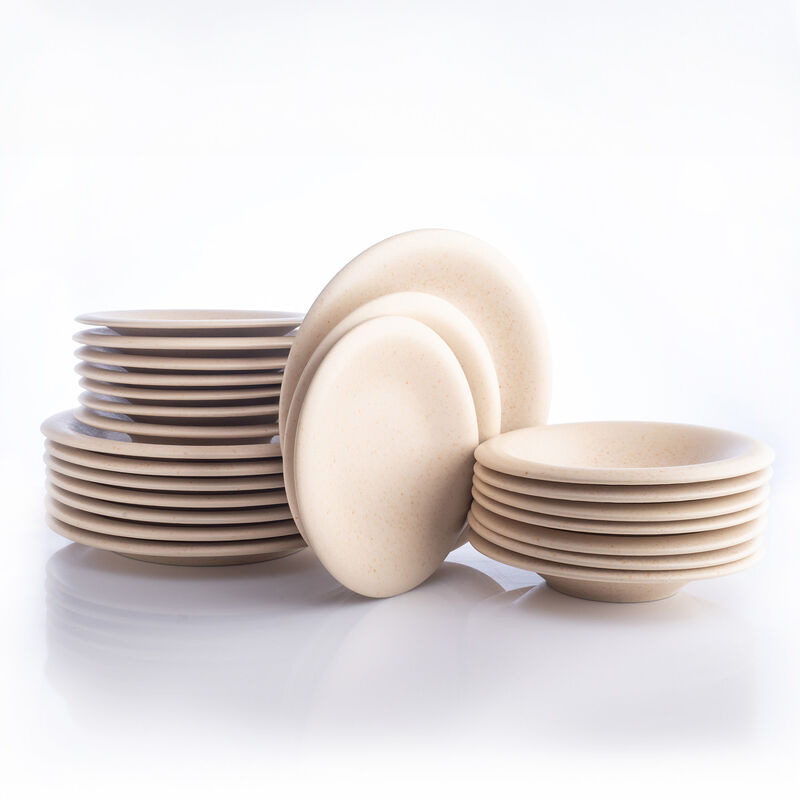Porto by Stone Lain Semplice Stoneware 24 Piece Dinnerware Set