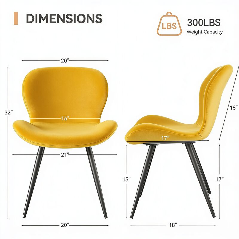 Modern Midcentury PU Leather Dining Chair Set of 4 image number 5