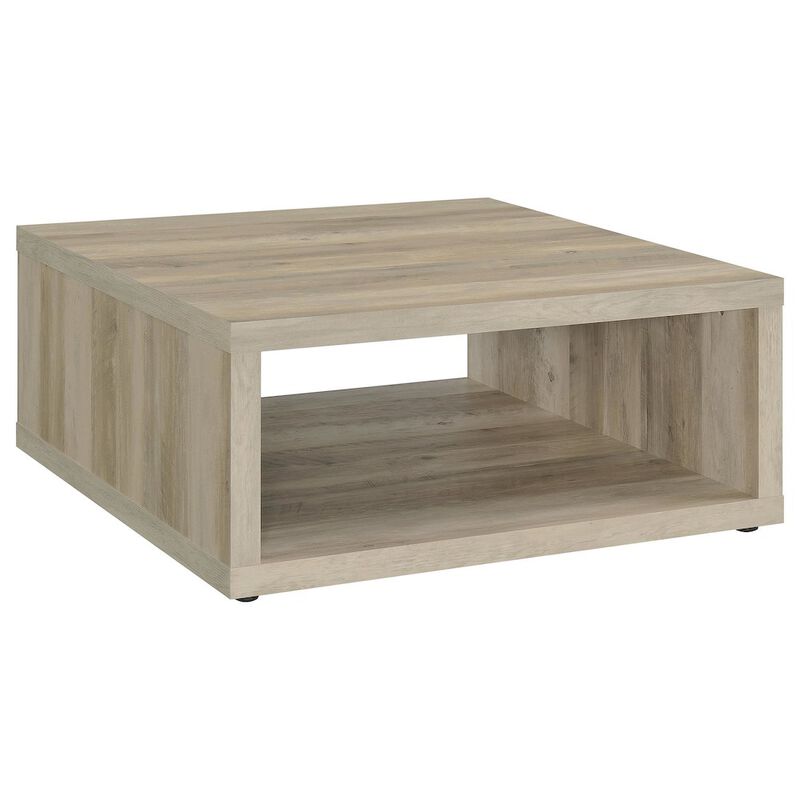 Coaster Frisco Square Engineered Wood Coffee Table Distressed Pine