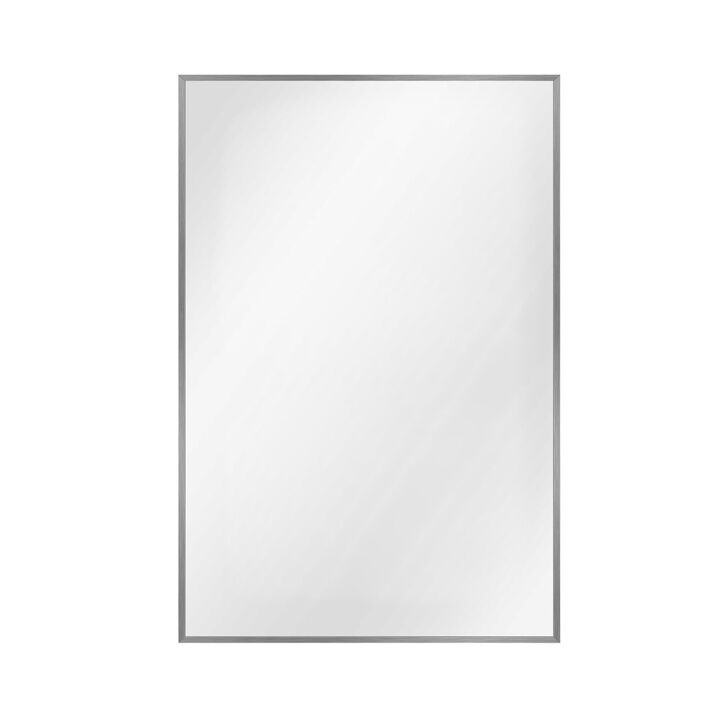 HomeRoots 36" Silver Aluminum Framed Accent Mirror