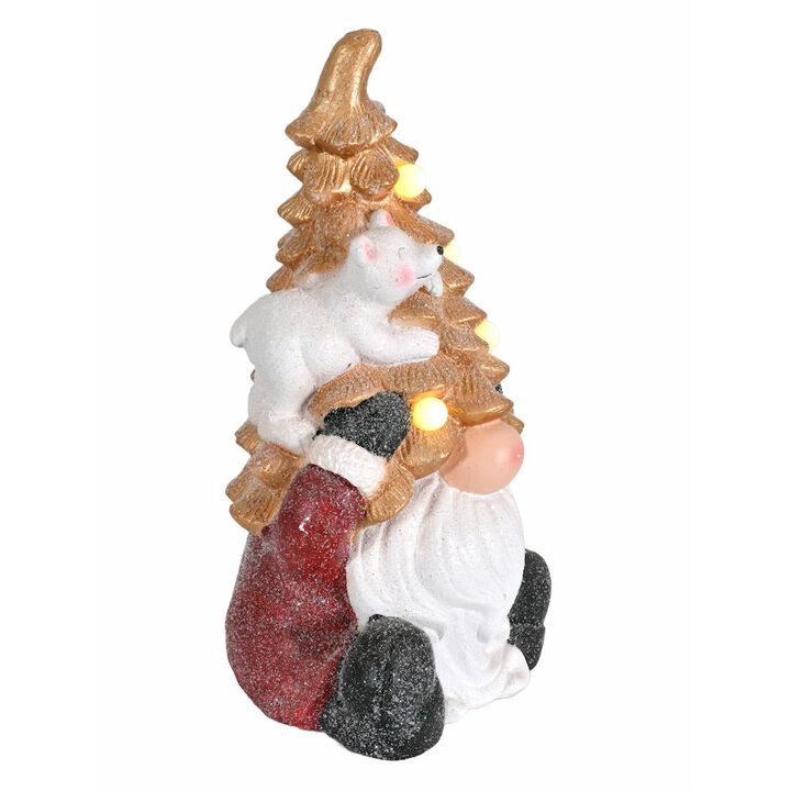 Twinkle Tree Gnome with Bear