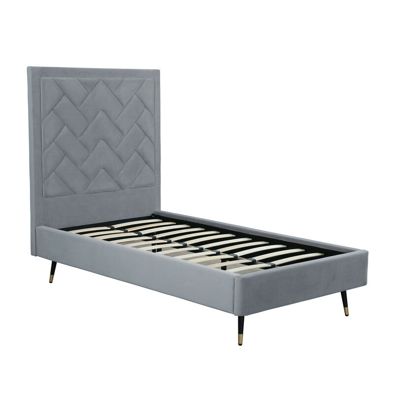 Crosby Gray Twin Bed