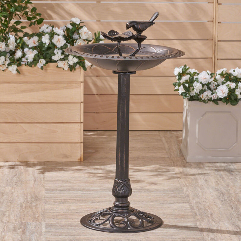 Streamdale Vintage Copper Bird Bath For Garden Delight