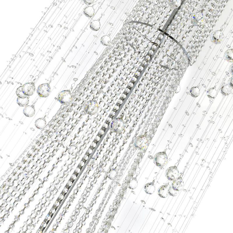 Hallway 32 Light Flush Mount With Chrome Finish