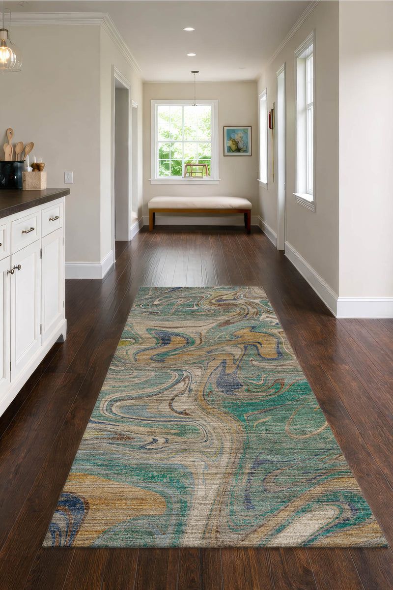 Nexus NX6 Teal 9' x 12' Rug image number 4