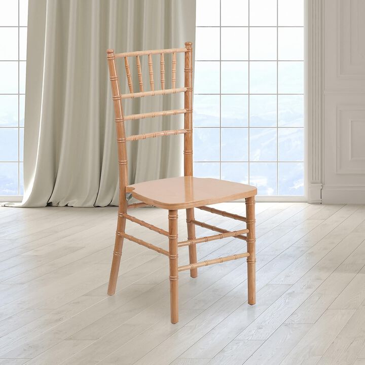 Flash Furniture HERCULES Series Natural Wood Chiavari Chair