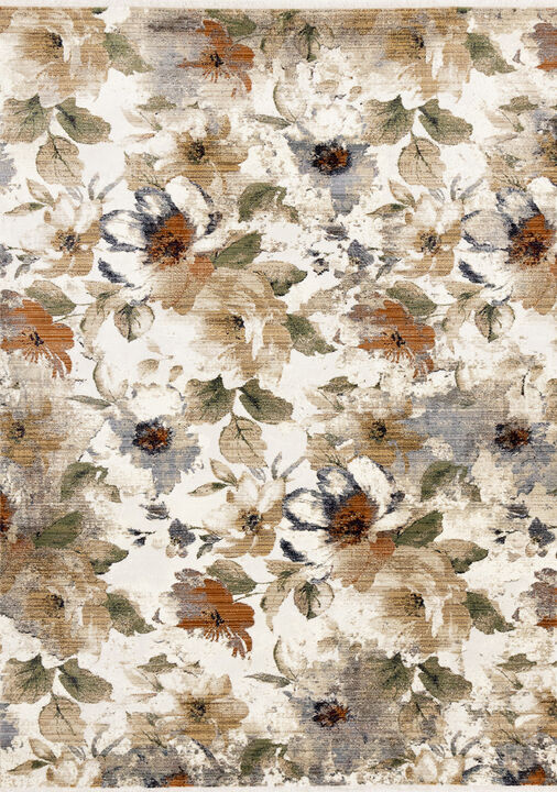 HomeRoots Floral Area Rug