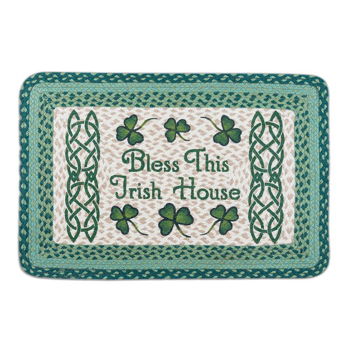Earth Rugs Pp-116 Bless This Irish House Oblong Patch 20 X 30