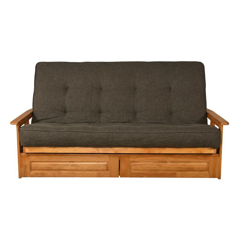 KODIAK Phoenix Frame Queen-Butternut Finish-Mattress-Storage Drawers image number 0