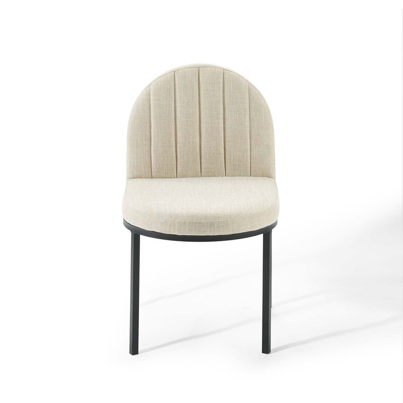 Isla Channel Tufted Upholstered Fabric Dining Side Chair image number 4
