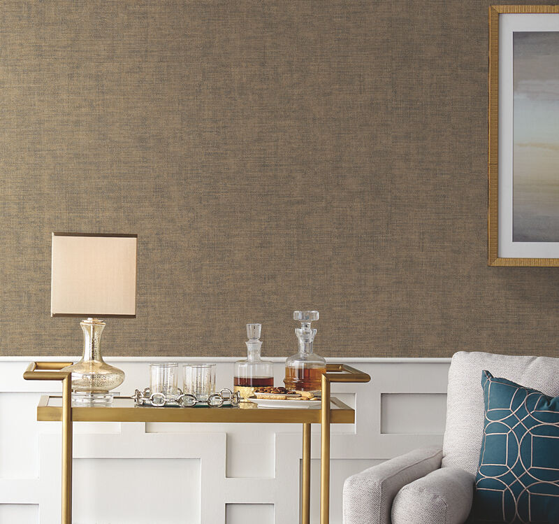 Tabby Weave Brown Wallpaper image number 1