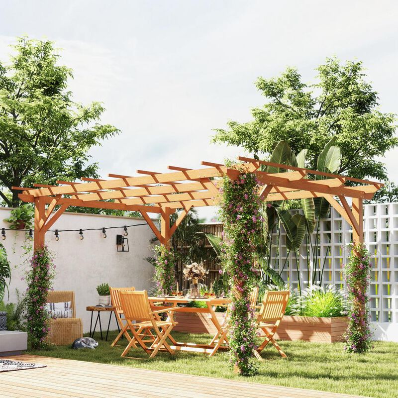 Hivvago 10x13 Outdoor Pergola Gazebo for Garden image number 1