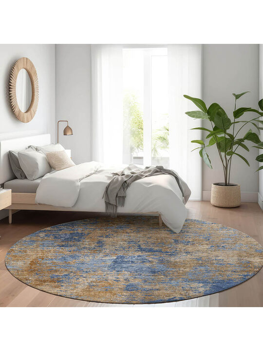 Kochi KC2 Navy 8' Round Rug