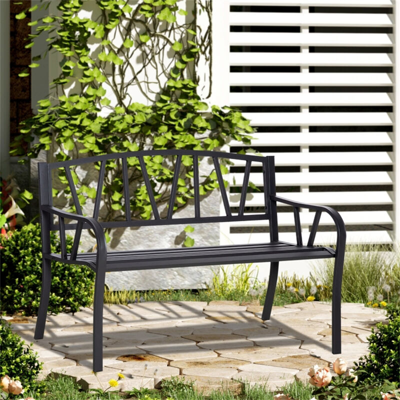 Weather-Resistant Outdoor Bench, Decorative and Functional Seating for Garden or Patio image number 1