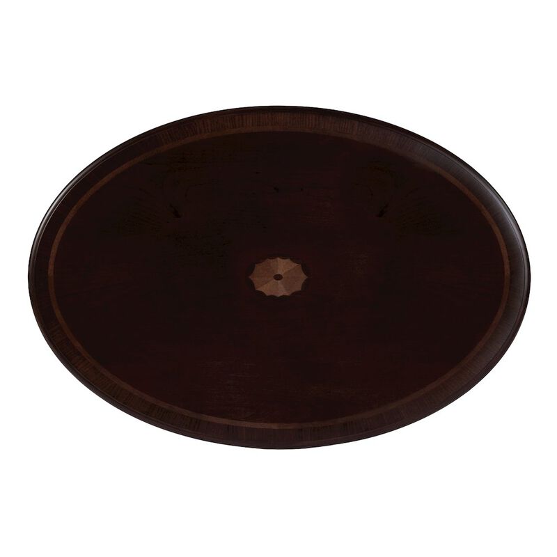 Butler Specialty Mareo 38 in. W Oval Wood Traditional Queen Anne Coffee Table, Cherry image number 6