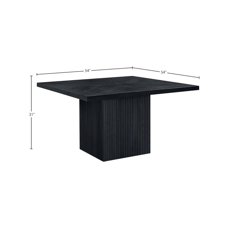 Meridian Furniture Belinda Black Oak Veneer Dining Table