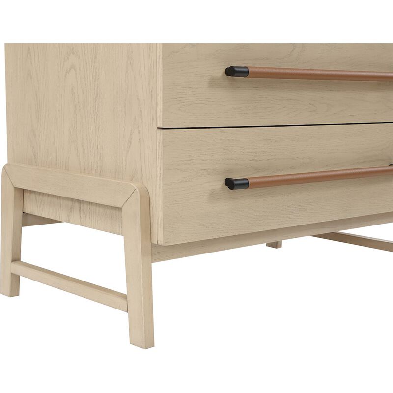 Meridian Furniture Kaya Natural Vegan Leather Chest