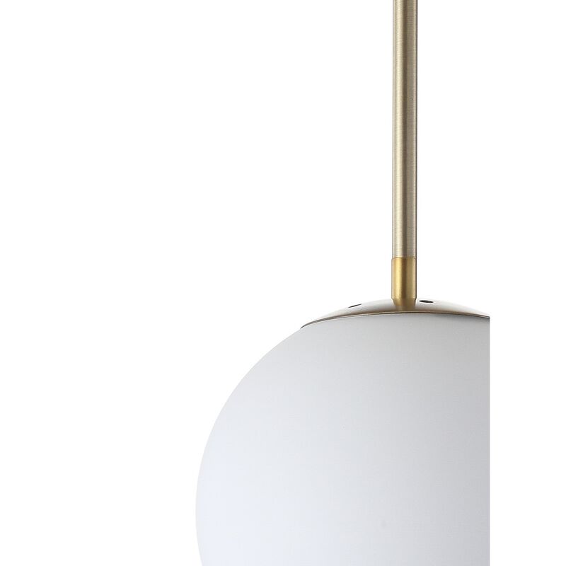 Bleecker 7.75" Metal/Glass Globe LED Pendant