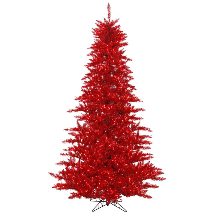 Vickerman Tinsel Red Fir DL LED 750Red -