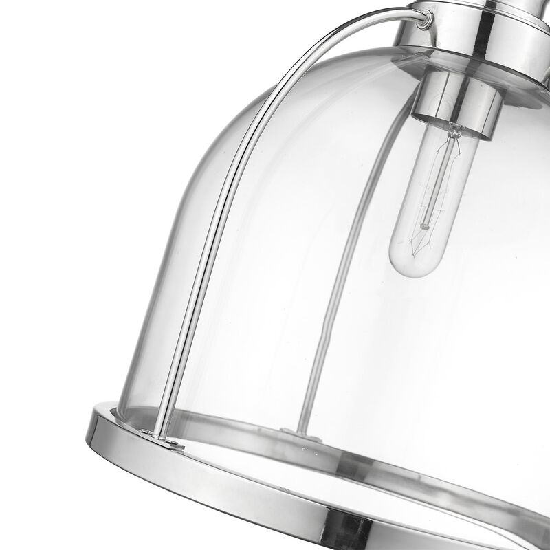 Hivvago Stanton 1-Light Polished Nickel Pendant