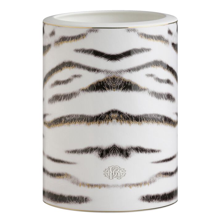 Medium Vase TIGER   diam. 3.75", H 7.75"