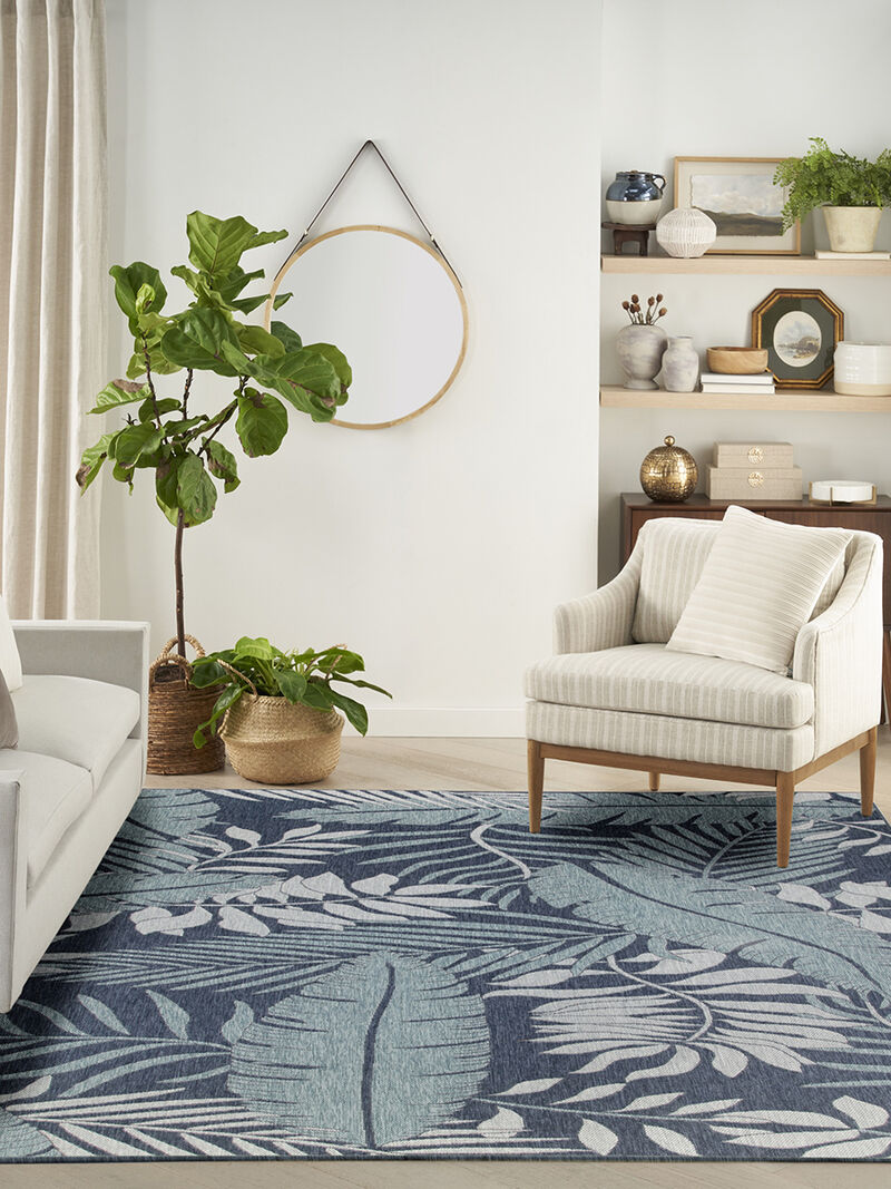 Garden Oasis GOA02 Navy 10' x 14' Rug