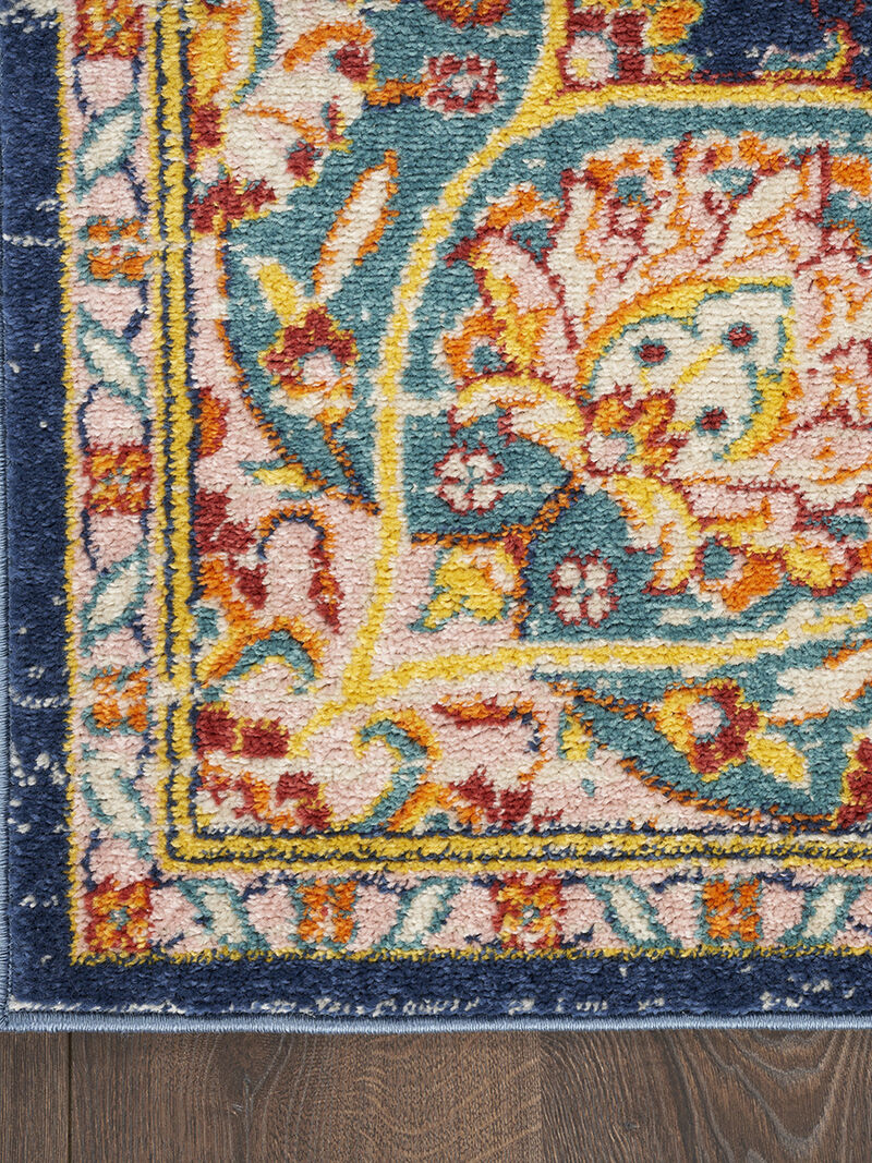 Passion PSN22 Navy/Multicolor 5'3" x 7'3" Rug image number 2