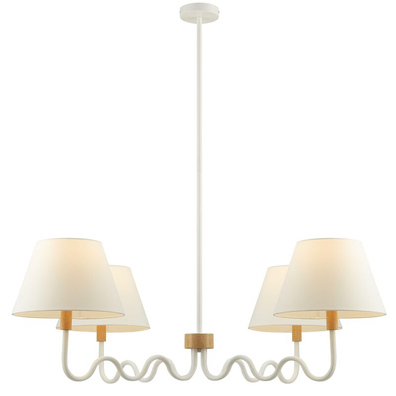 Sunlit Squiggle 4-Arm Pendant Light image number 6