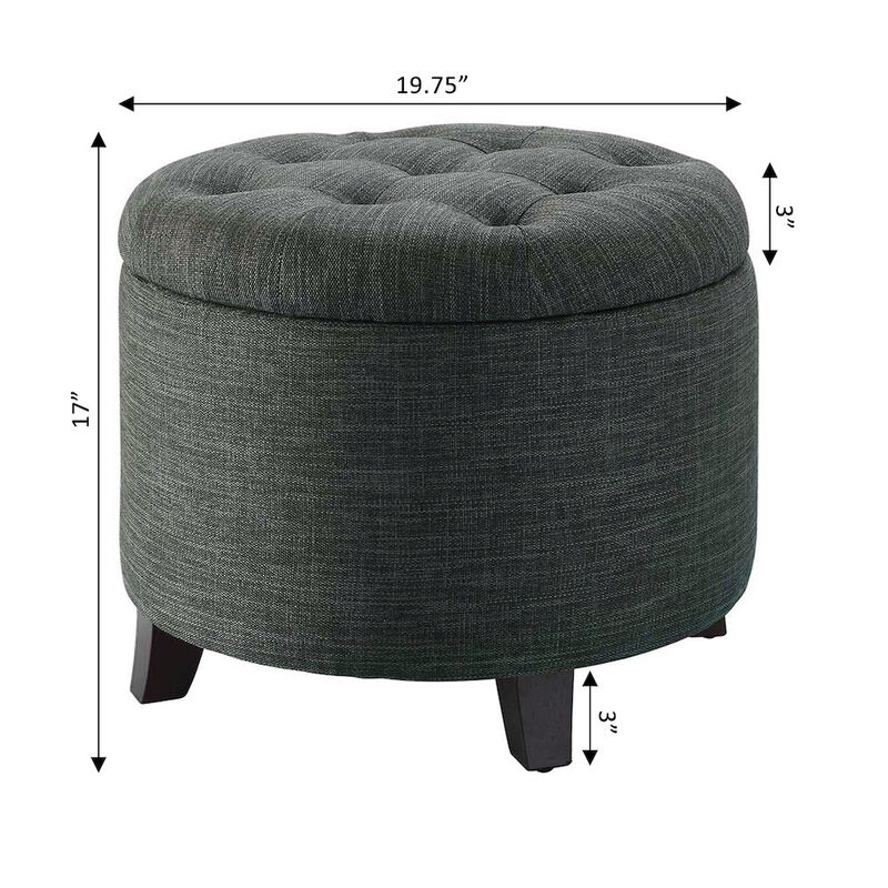 Convience Concept, Inc. Designs4Comfort Round Storage Ottoman