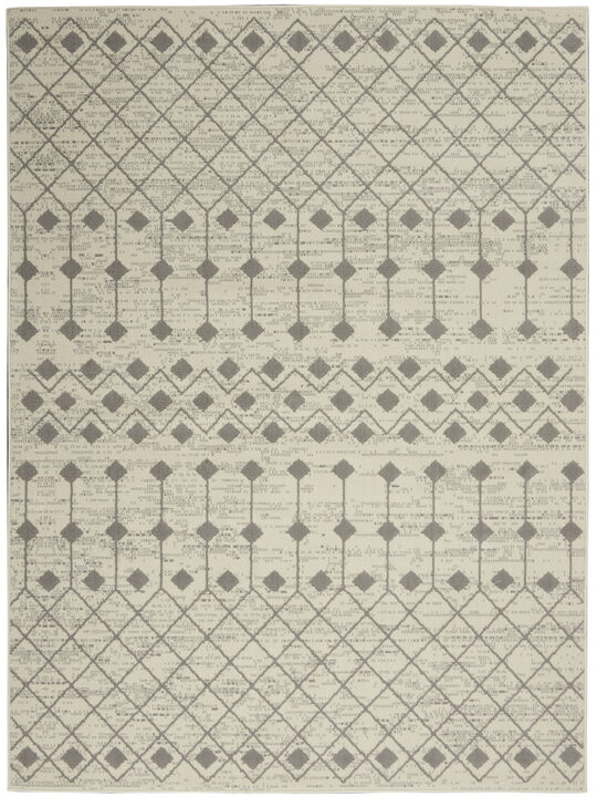 Grafix GRF37 Ivory/Gray 3'9" x 5'9" Rug