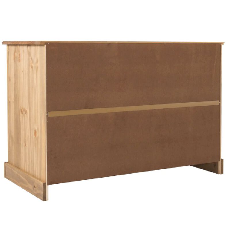 OS Home and Office Furniture Wood Buffet Sideboard in Corona Brown