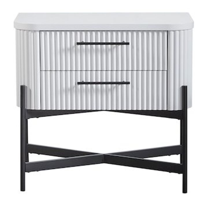 Bernards Fisher Park Nightstand - White