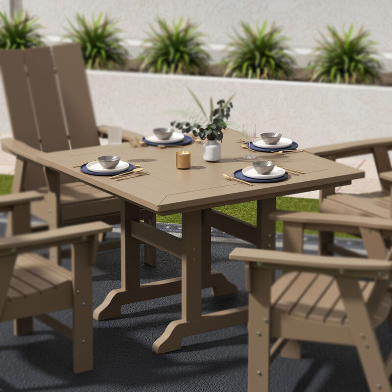 WestinTrends 43" Square Outdoor Patio Dining Table
