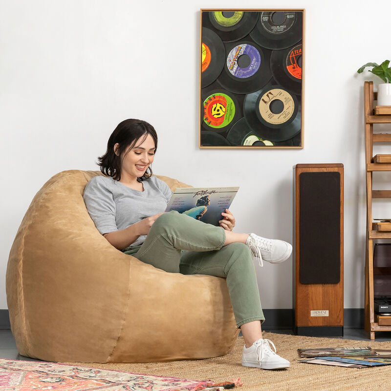 Jaxx Saxx 4 Foot Round Bean Bag w/ Removable Cover