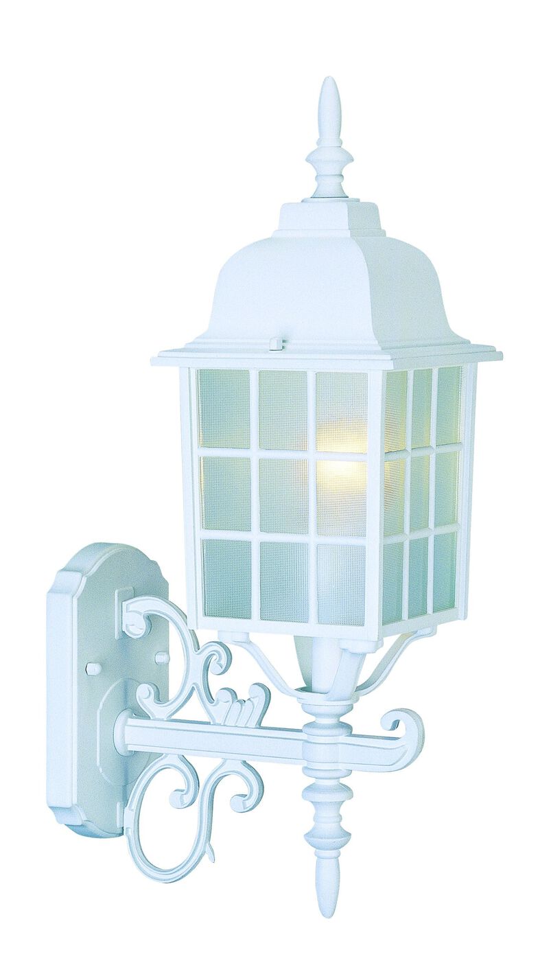 Homezia White Window Pane Lantern Wall Sconce image number 2