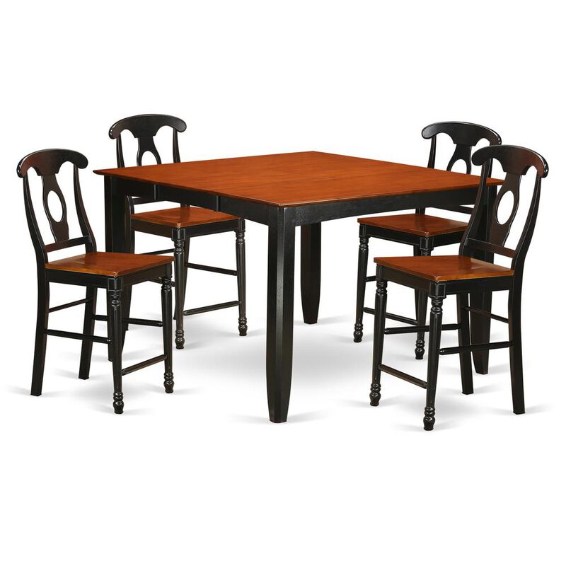 5 Pc counter height Dining room set-pub Table and 4 Kitchen Dining Chairs.