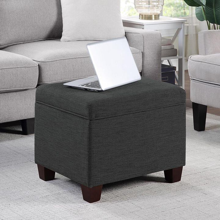 Convenience Concepts Madison Storage Ottoman, Gray