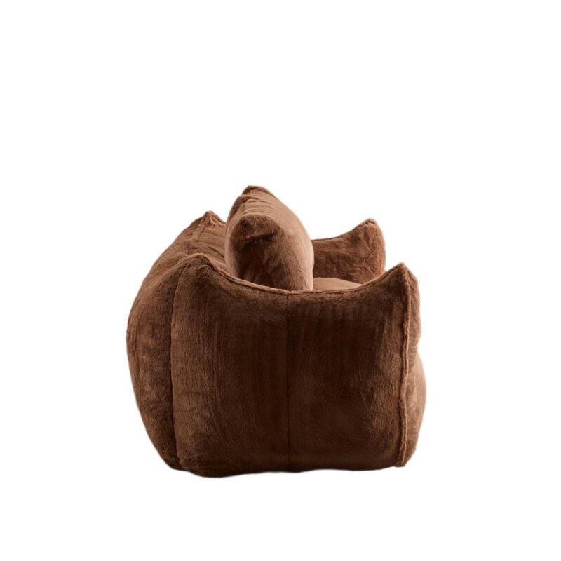 Whisen Giant Bean Bag Couch Ultra Soft Fluffy Loveseat Oversized Chase Lounge Chair with Pillows image number 2