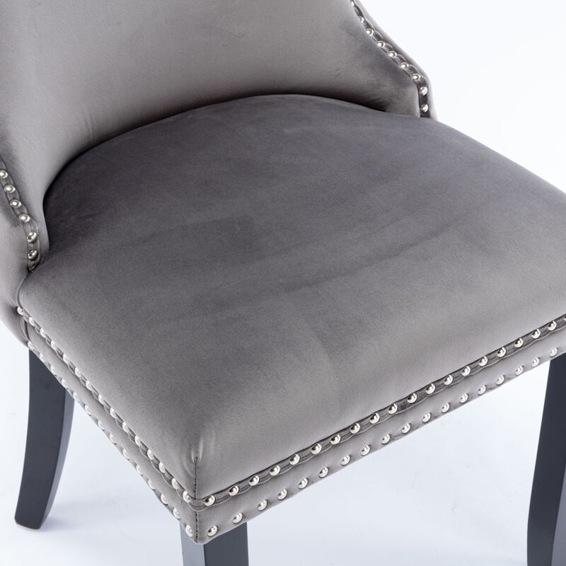 Streamdale Set of 2 Upholstered Wingback Dining Chairs image number 7